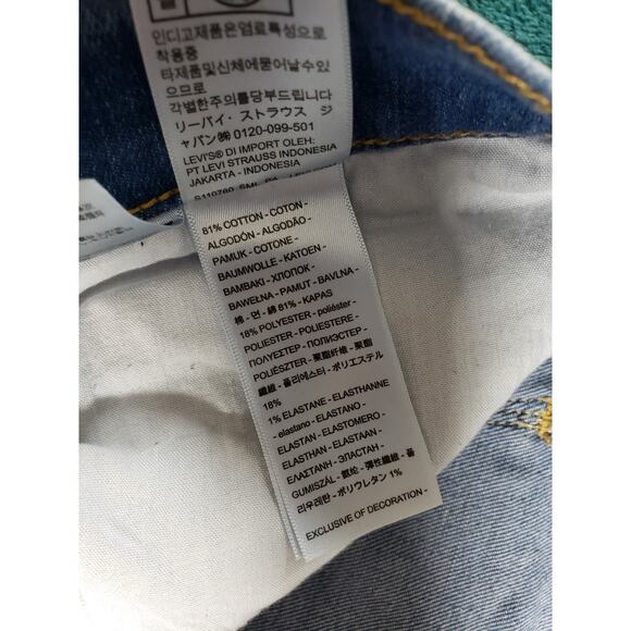 Levis Jeans Size 16 Womens Blue Pants Stretch Denim Mid Rise Classic Bootcut NWT - Picture 4 of 16